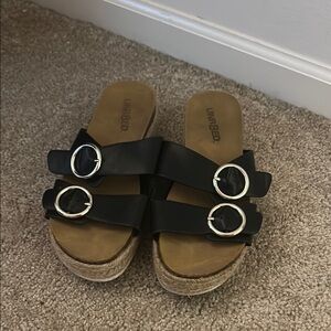 Black Platform Sandals